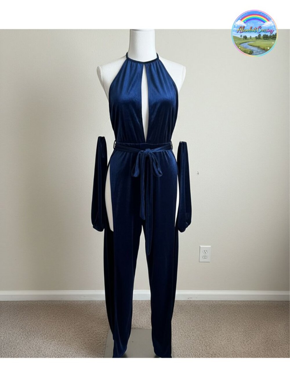 Stretchy Knit Velvet Jumpsuit Sexy Elegant Clubwear Party Night Out